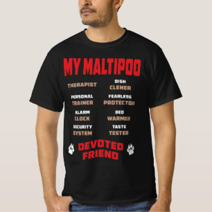 My Maltipoo Dog Devoted Friend Gift T-Shirt