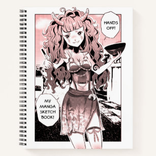 Cute Anime watching Girl Japan Comic Manga Anime Notebook