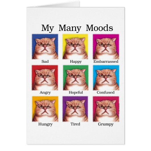 My Many Moods Cards (Front)