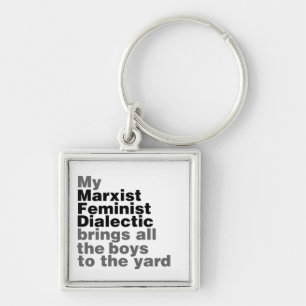 My Marxist Feminist Dialectic Brings all the boys Keychain