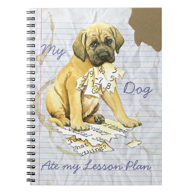 My Mastiff Ate my Lesson Plan Notebook (Front)