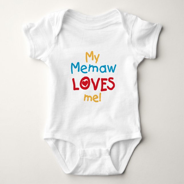 My Memaw Loves Me T-shirts and Gifts (Front)