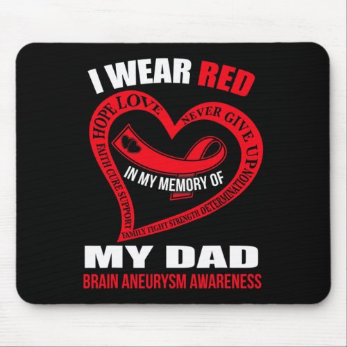 My Memory Of My Dad Brain Aneurysm Awareness  Mouse Pad