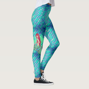 My Mermaid Leggings With Scales Women's Workout