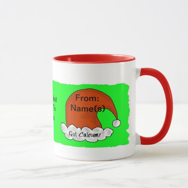 My Milk For Santa - Children's Customizeable Mug (Right)