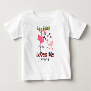 My Mimi Loves Me Flamingo Baby T-Shirt