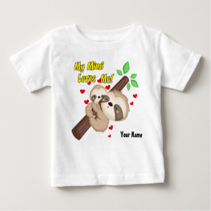 My Mimi Loves Me Sloth Baby T-Shirt