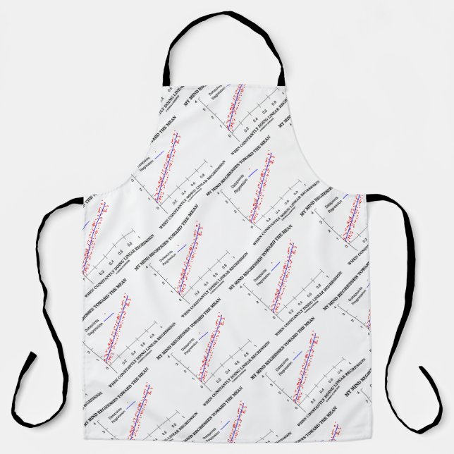 My Mind Regresses Toward Mean Linear Regression Apron (Front)
