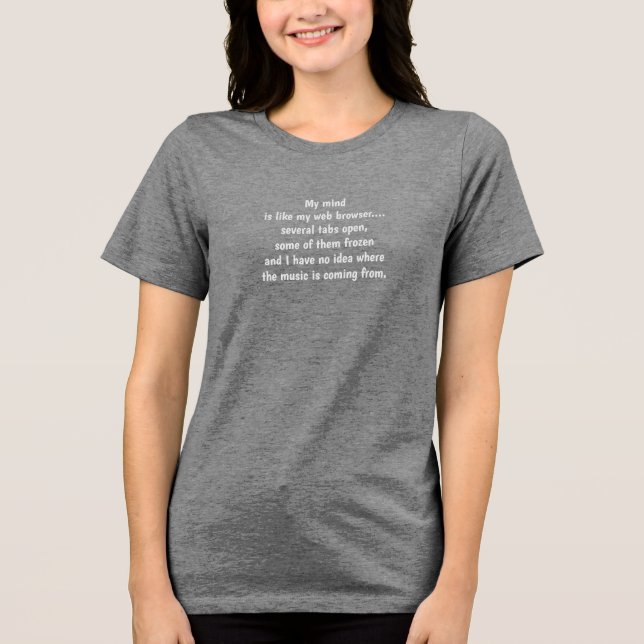 My Mind Tri-Blend Shirt (Front)