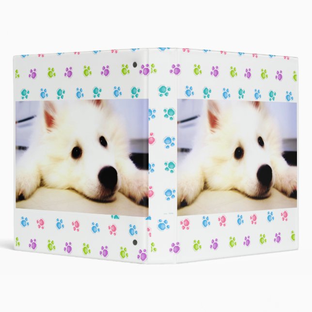 My Mini American Eskimo 3 Ring Binder (Background)