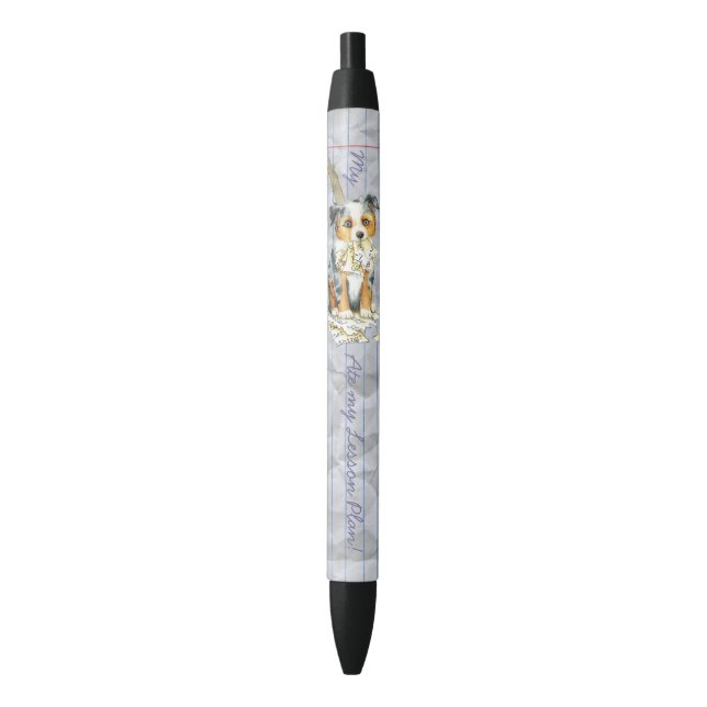 My Mini American Shepherd Ate My Lesson Plan Pen (Front Vertical)