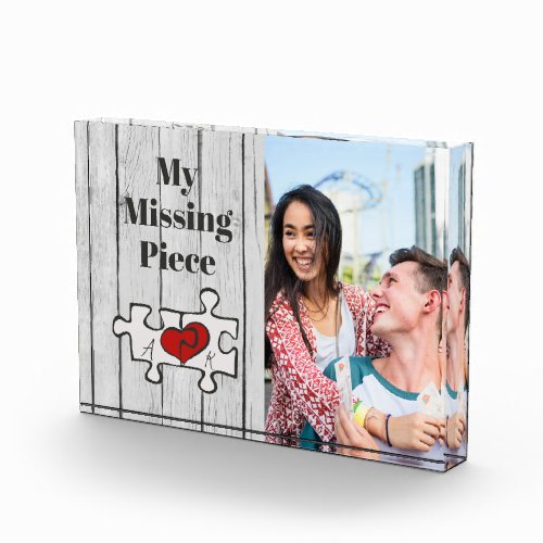 My Missing Piece Puzzle Couple Valentines Day Photo Block