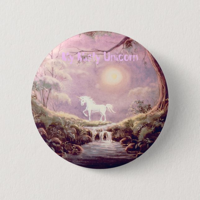 My Misty Unicorn Button (Front)
