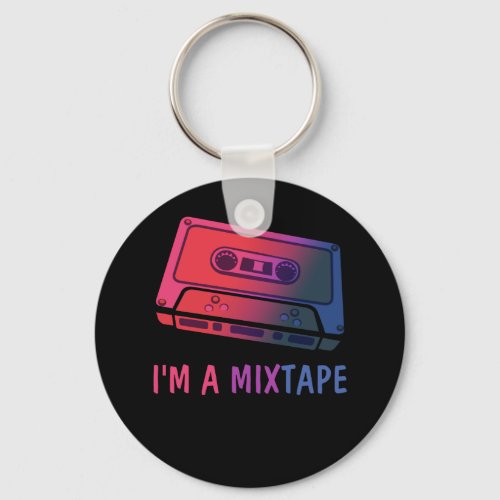 My Mixtapes Bisexual Pride _ Im a Mixtape Bisexua Keychain