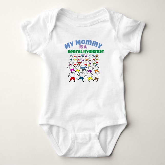 My Mom Dental Hygienist ll  Baby Bodysuit (Front)