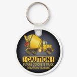 My Mom Drives A Concrete Truck Infant Creeper Keychain