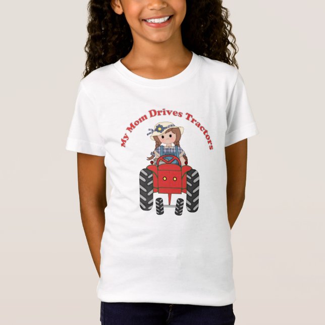 My Mom Drives Tractors T-Shirt (Front)