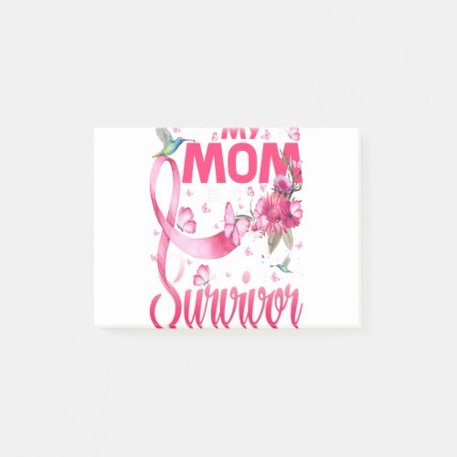 My Mom Is A Survivor Breast Cancer Awareness Post_it Notes