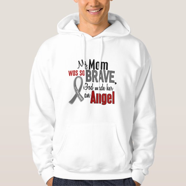 My Mom Is An Angel 1 Brain Cancer Hoodie (Front)