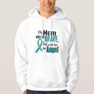 My Mom Is An Angel 1 Ovarian Cancer Hoodie