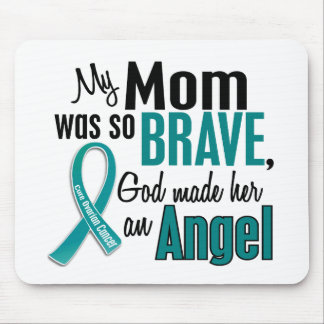 My Mom Is An Angel 1 Ovarian Cancer Mouse Pad