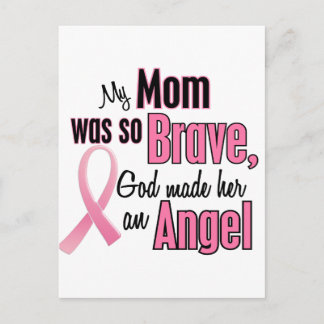 My Mom Is An Angel Breast Cancer Postcard