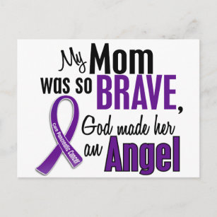 My Mom Is An Angel Pancreatic Cancer Postcard