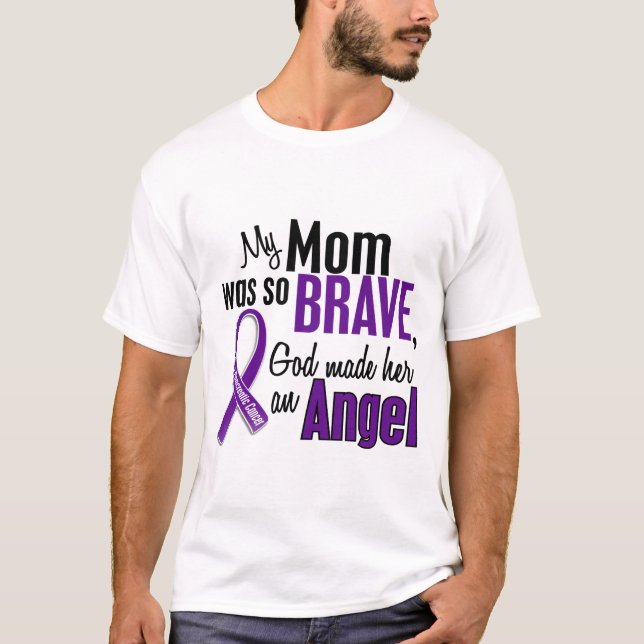 My Mom Is An Angel Pancreatic Cancer T-Shirt (Front)