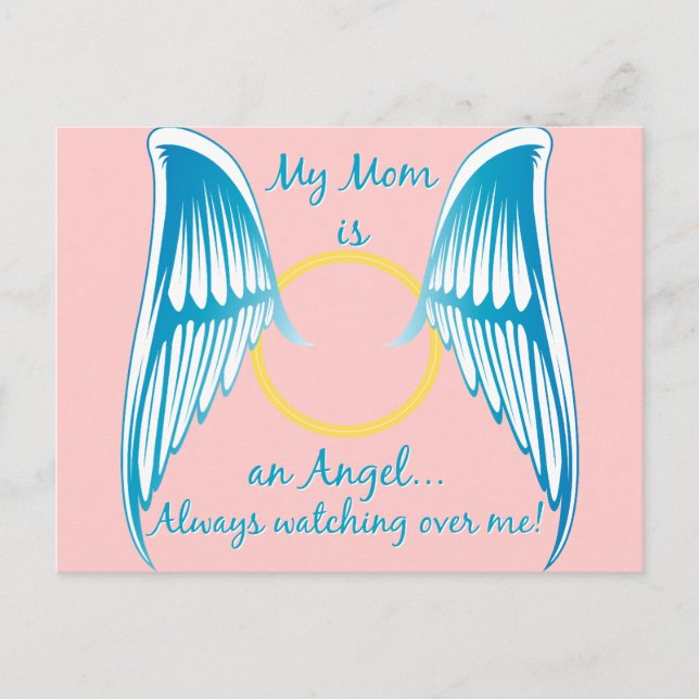 My Mom is an Angel Postcard (Front)