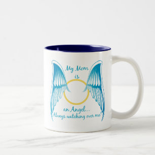 My Mom is an Angel Two-Tone Coffee Mug