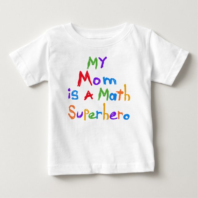 My Mom Math Superhero T-shirts and Gifts (Front)