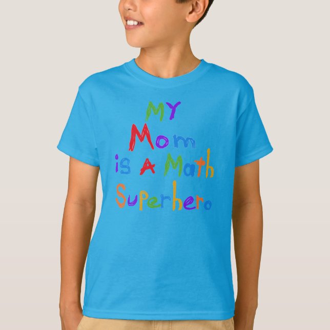 My Mom Math Superhero T-shirts and Gifts (Front)