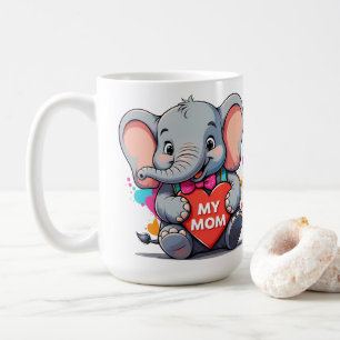 my mom- mothers day- elephant coffee mug