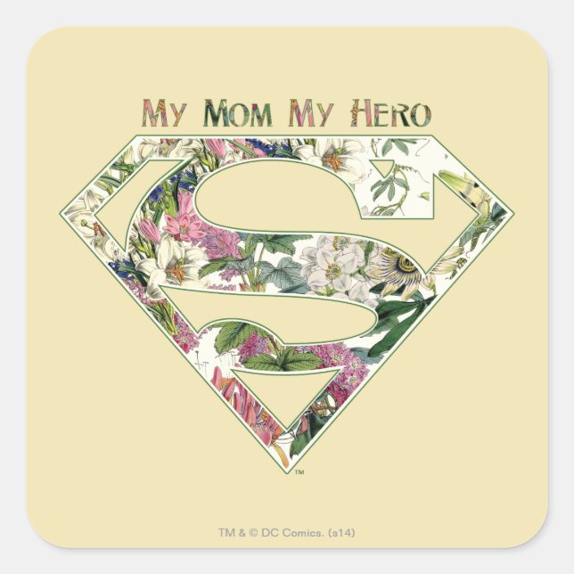 My Mom My Hero Square Sticker (Front)