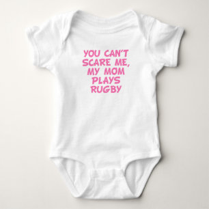 My Mom Plays Rugby Baby Bodysuit