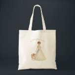 My Mom’s Getting Married Design | Wedding Dog  Tote Bag<br><div class="desc">This heartwarming wedding design features the phrase “My Mom’s Getting Married” paired with an illustration of a girl in a wedding dress alongside her dog. Sweet, playful, and full of love, this graphic is perfect for celebrating a special family milestone in a lighthearted and memorable way. Designed to translate beautifully...</div>