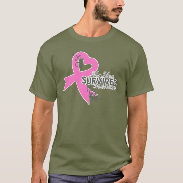 My Mom Survived Breast Cancer T-Shirt (Front)
