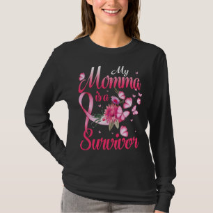 My Momma Is A Survivor Breast Cancer Awareness T-Shirt