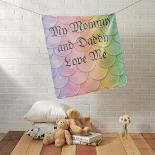 My Mommy and Daddy Love Me Baby Blanket