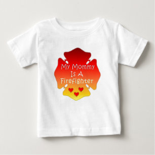 My Mommy Is A Firefighter Baby T-Shirt