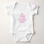 My Mommy Is A Hot Corrections Officer Baby Bodysuit at Zazzle