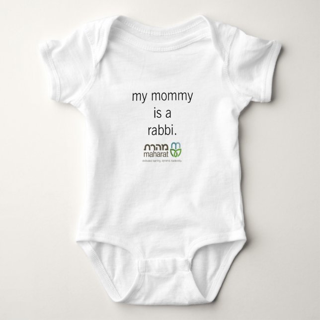 My Mommy is a Rabbi Infant Bodysuit (Front)