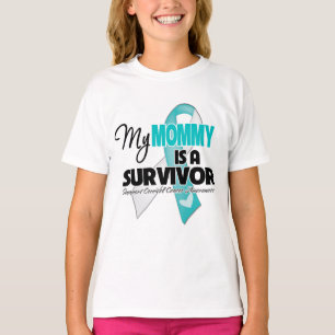 My Mommy is a Survivor - Cervical Cancer T-Shirt