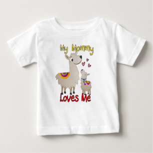 My Mommy Loves Me Llama Baby T-Shirt