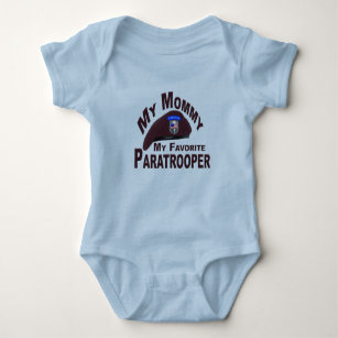My Mommy My Favorite Paratrooper- Baby Jumper Baby Bodysuit