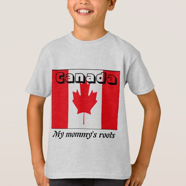 My mommy's roots canada kids t-shirts (Front)
