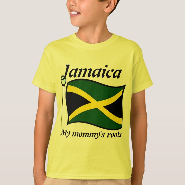 My mommy's roots jamaica kids t-shirts (Front)
