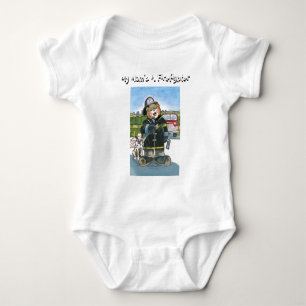 My Mom's A Firefighter - Baby Bodysuit