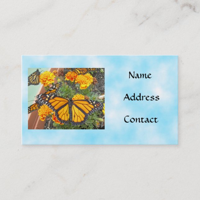 My Monarch Butterflies-business cards (Front)