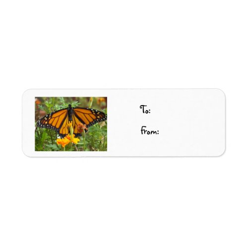 My Monarch Butterfly_christmas label